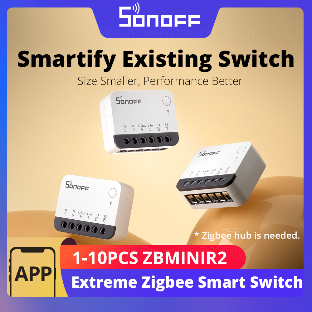 Sonoff Mini R4 - مفتاح ذكي SONOFF ZBMINIR2 بتقنية Zigbee