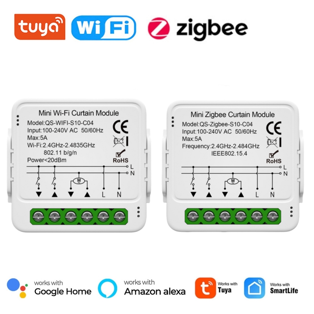 Tuya 4 Channel - Tuya WiFi Zigbee وحدة تبديل الستار