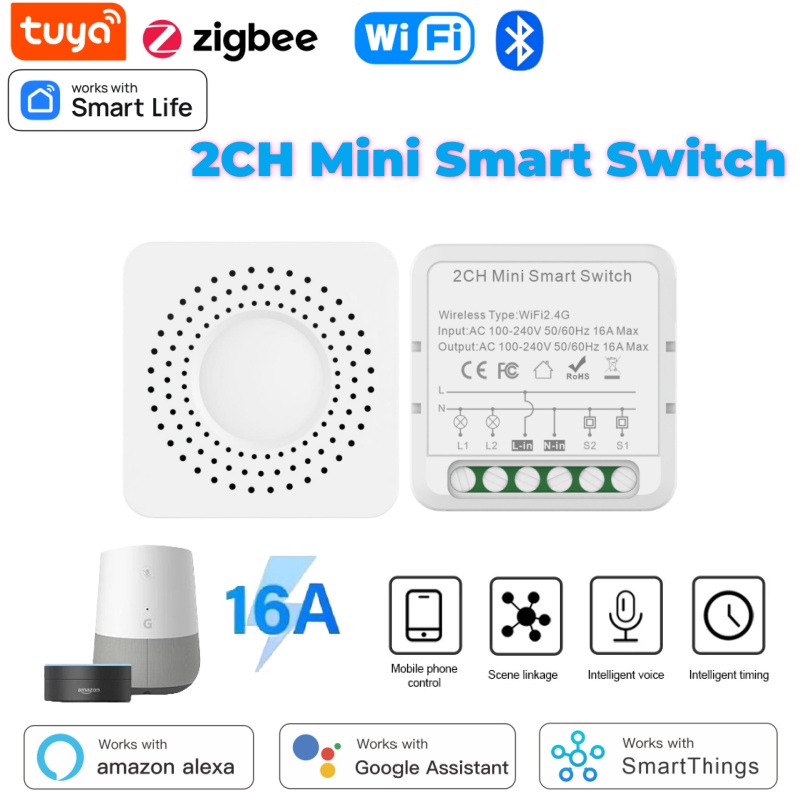 مفتاح تويا الذكي المصغر واي فا - مراجعة Home Assistant Tuya وسعره
