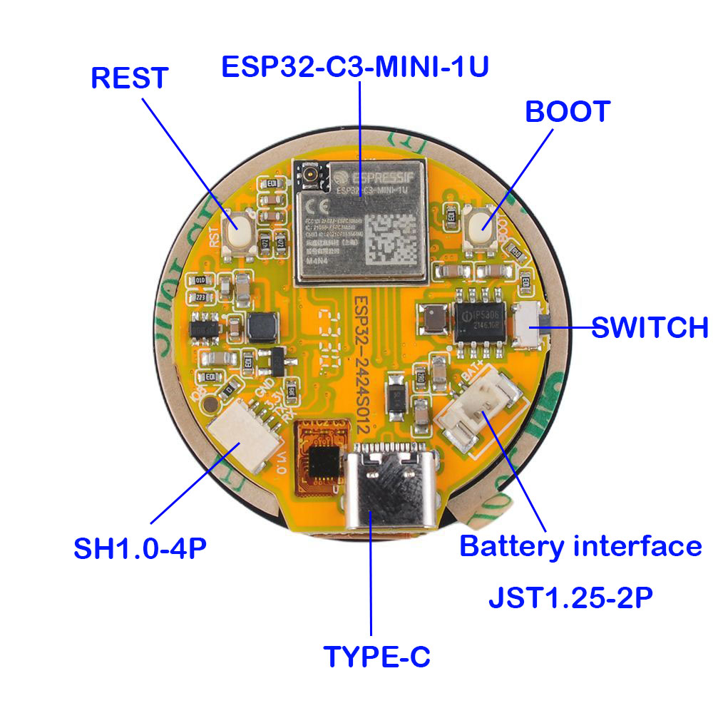 شاشة عرض ESP32 مقاس 1.28 بوصة، - مراجعة Smart Home Module Iot وسعره